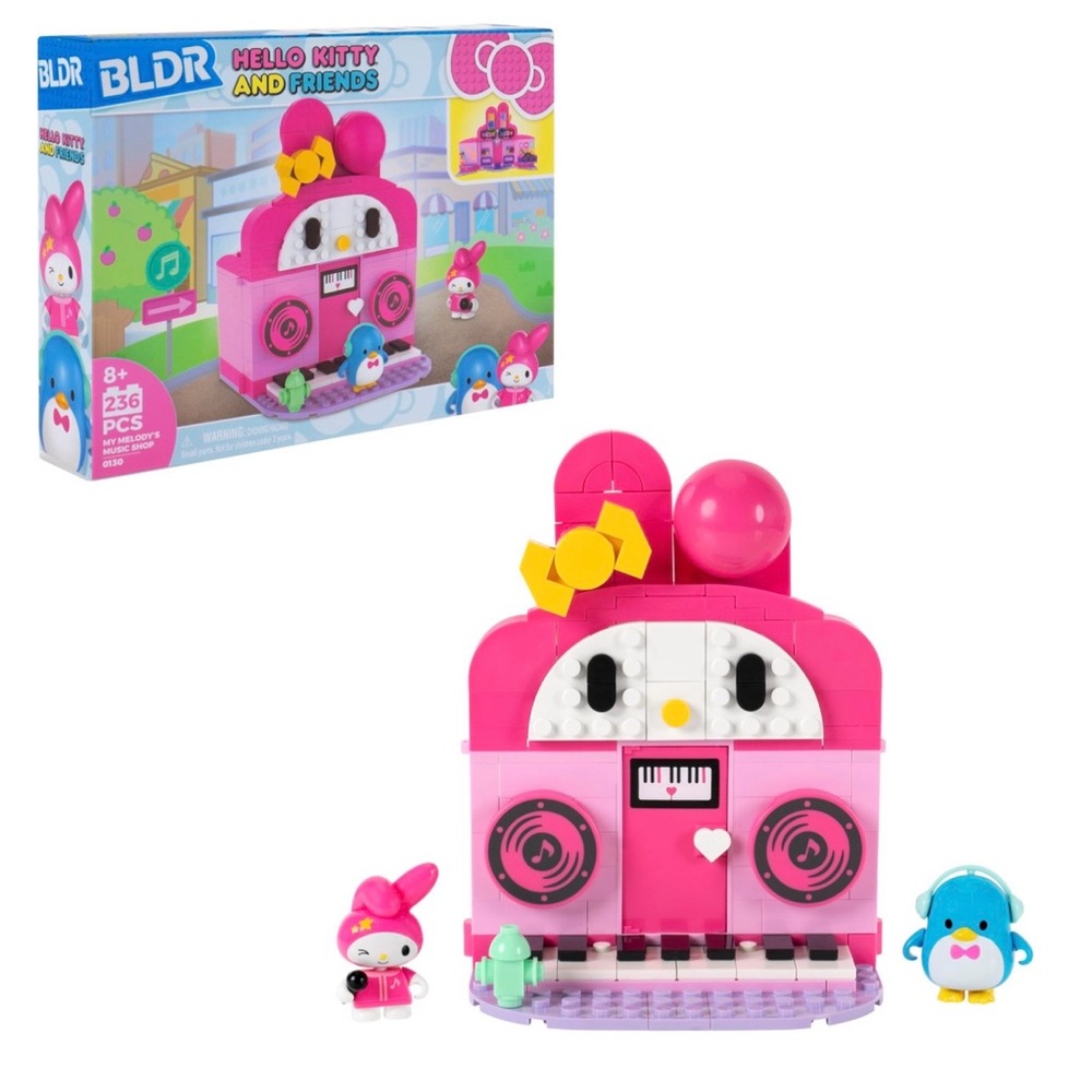 Hello Kitty And Friends - My Melody’s Music Shop BLDR Building Set